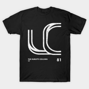 The Durutti Column / LC / Minimalist Design Artwork T-Shirt
